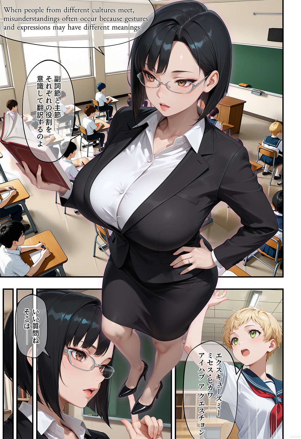 アラサー人妻女教師は水泳部員の青いカラダに溺れる 2ページ目