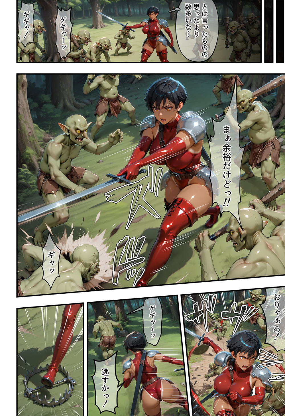 魔姦のサーガ〜ゴブリンの巣穴に囚われし女戦士〜 3ページ目