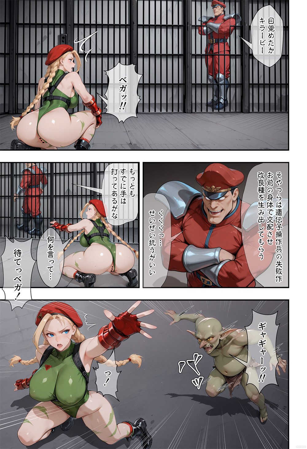 ハイレグ格闘娘vsゴブリン 16ページ目