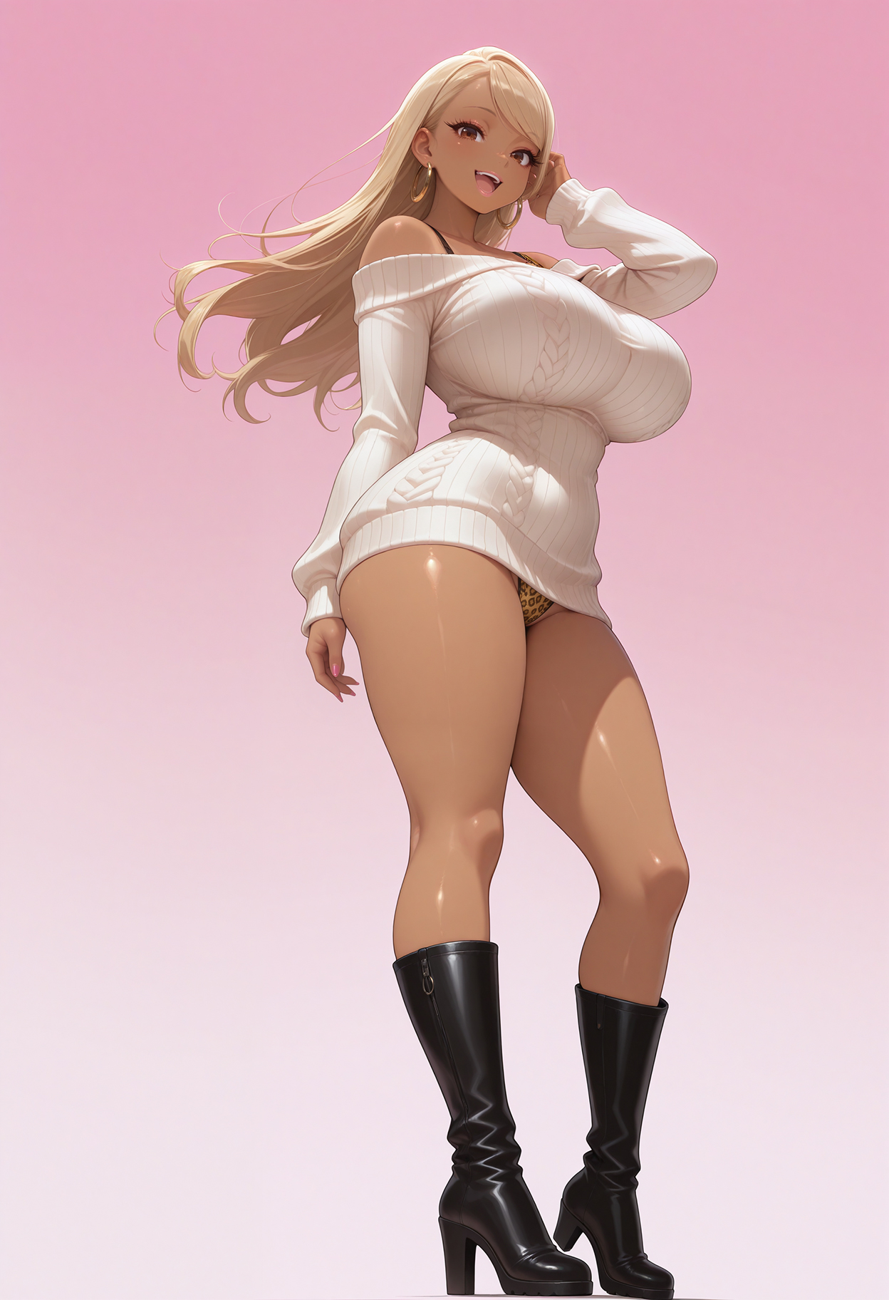 次回作は黒ギャルモノです！ 3ページ目